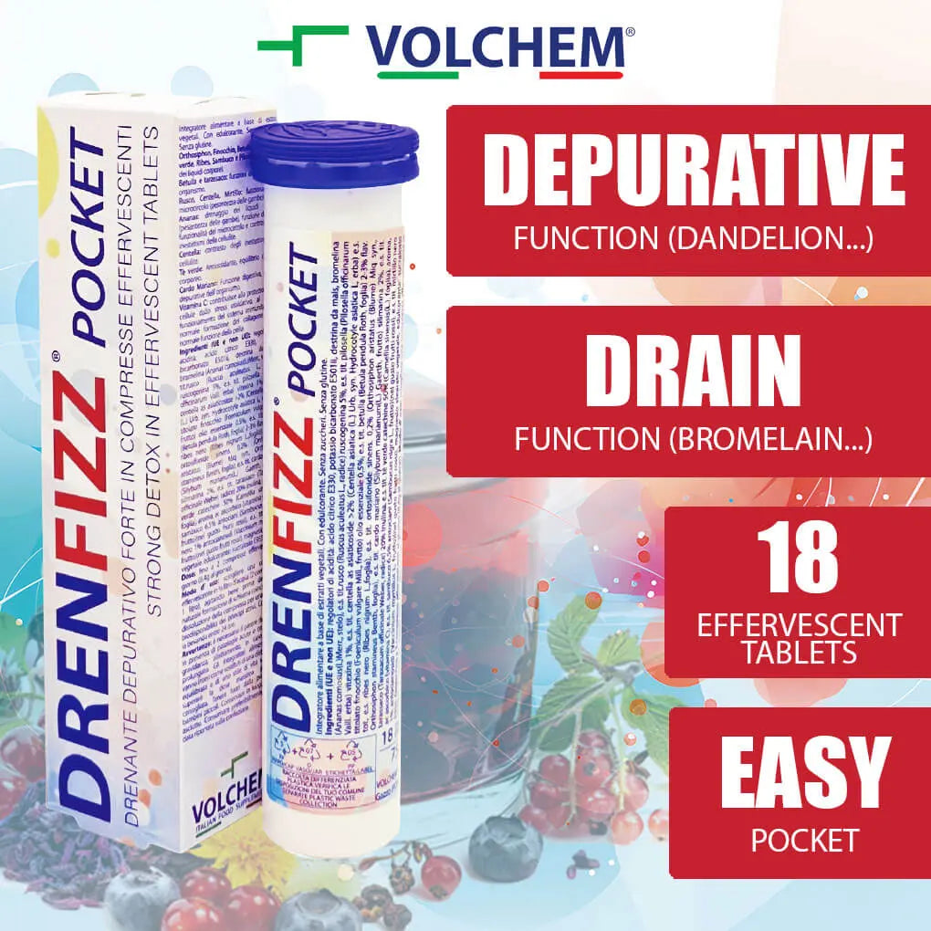 DRENFIZZ® - Compresse Effervescenti Drenanti e Depurative Volchem