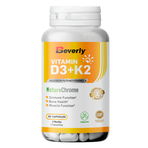 Vitamin D3 K2 60 Caps Beverly Nutrition