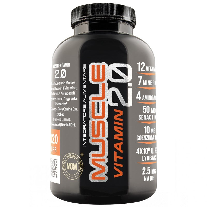 Muscle Vitamin 2.0 - Suplemento multivitamínico avanzado 120 tabletas | Net Integratori