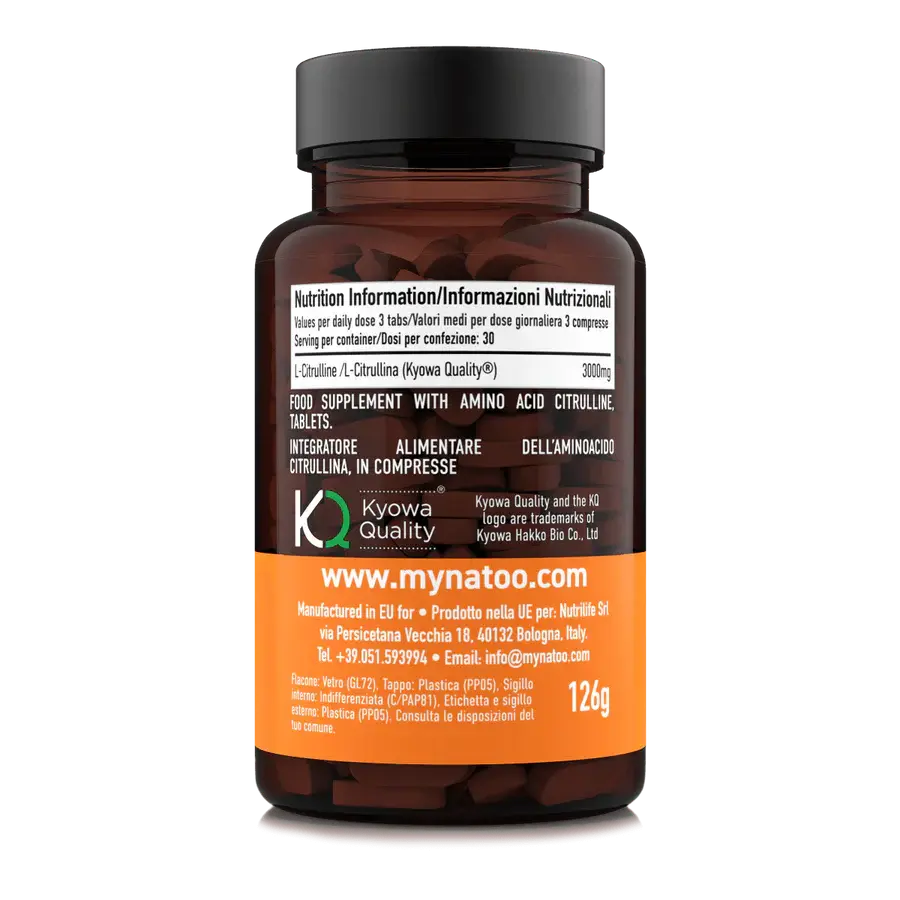 NATOO Performance Citrulline 1000mg 90tabs Natoo