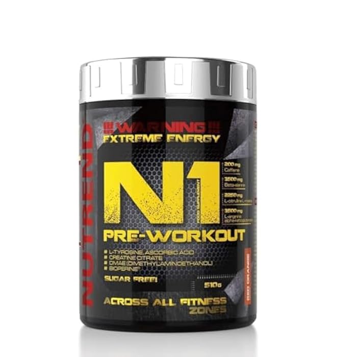 NUTREND-N1 Pre-Workout – Red Orange – 510gr