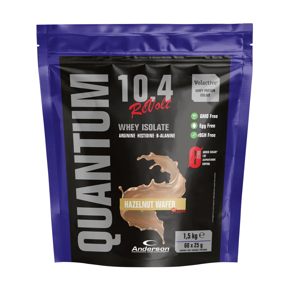QUANTUM 10.4 REVOLT 1,5KG | AISLADO DE PROTEÍNA DE SUERO DE ANDERSON Anderson Research