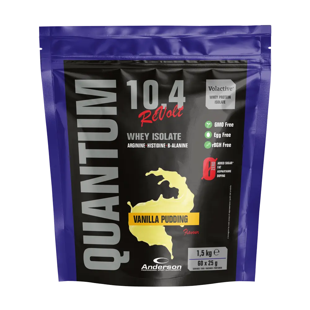 QUANTUM 10.4 REVOLT 1,5KG | AISLADO DE PROTEÍNA DE SUERO DE ANDERSON Anderson Research