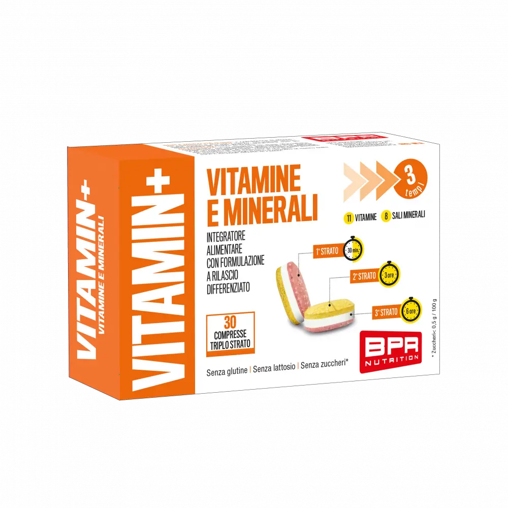 BPR NUTRITION Vitamin+ 30 triple-capsule tablets | Extended-release multivitamin BPR Nutrition