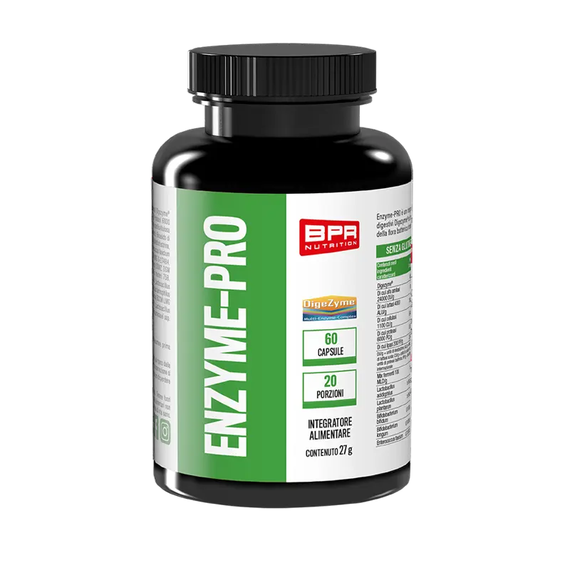 Enzyme-Pro (60 capsule) Fermenti Lattici, Enzimi Digestivi Digezyme® e Inulina BPR Nutrition