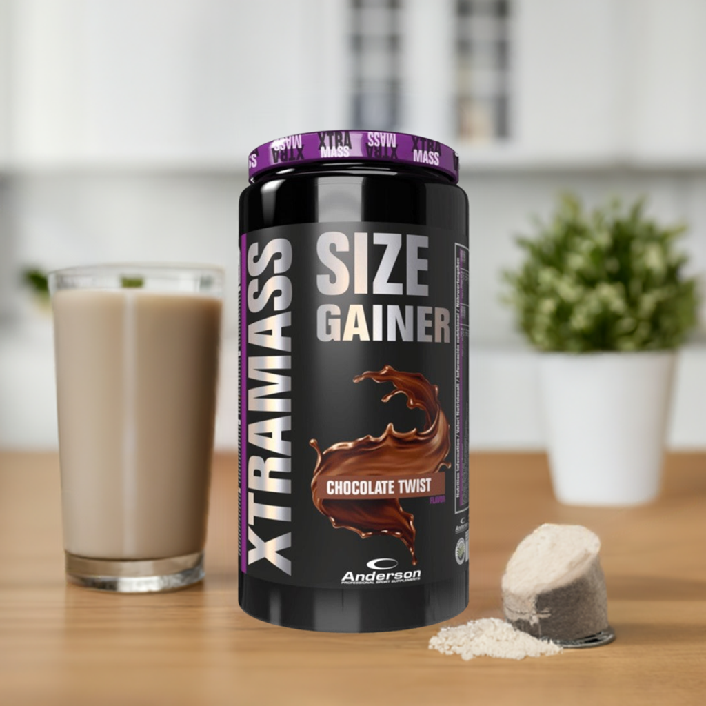 ANDERSON Xtra Mass 1100 gr - Gainer di Proteine Whey, Creatina, Arginina, Tribulus