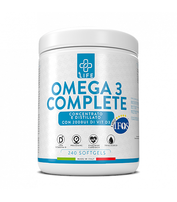 '+Life Omega 3 Complete 240perle - 5 stelle IFOS - Trigliceridi