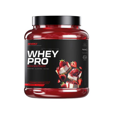 Whey Pro Concentrate 1 kg Strawberry Cheesecake Beverly Nutrition Beverly Nutrition