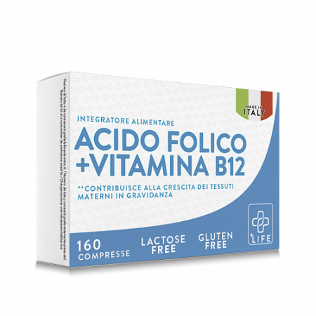 ÁCIDO FÓLICO + B12 +Life | 180 cápsulas
