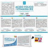 ÁCIDO FÓLICO + B12 +Life | 180 cápsulas