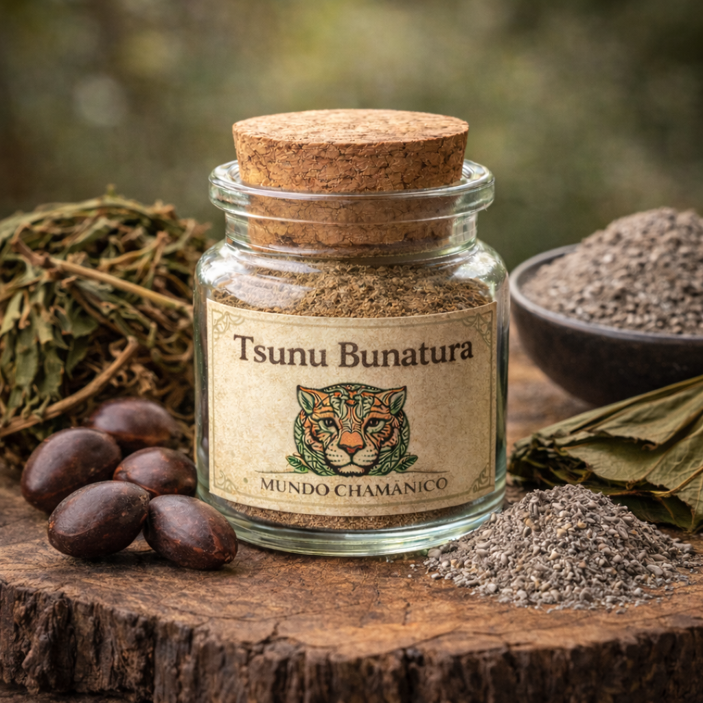 Polvo de Rapé 15gr Tsunu con Bunaturà (origen indígena Huni Kuin)
