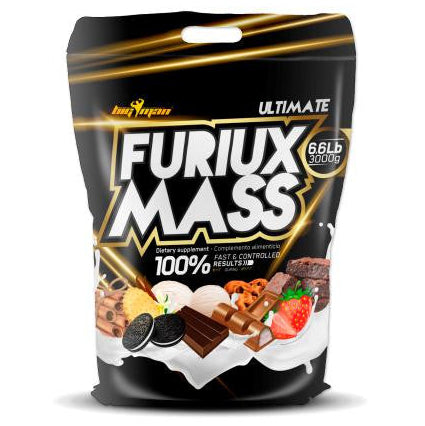 BigMan | Furiux Mass 10Kg (22lb) | Ganador de Peso | Sube de Volumen Rapidamente | Amilopectina | Dextrosa